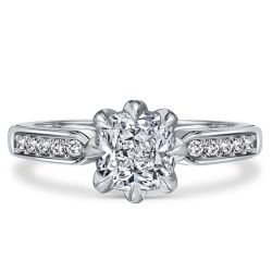 Italo 8 Prong Cushion Cut Engagement Ring For Women