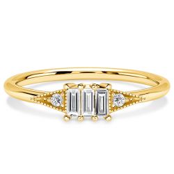 Italo Baguette Cut Art Deco Rings Travel Wedding Rings