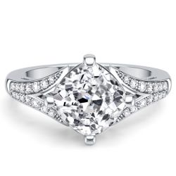 Italo Cushion Cut Vintage Engagement Ring For Women