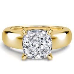 Italo Solitaire 4 Carat Cushion Cut Engagement Ring For Women
