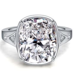 Italo Elongated Antique Cushion Cut Engagement Ring For Women 5.5 Carat Ring