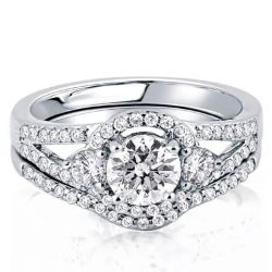 Split Shank Pave Engagement Ring