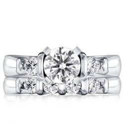 White Gold Engagement Ring Sets