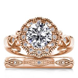 Oval Engagement Ring Set