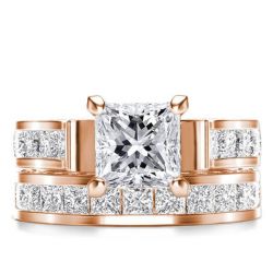 Rose gold bridal jewelry