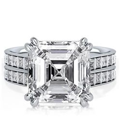 Asscher Cut Wedding Set