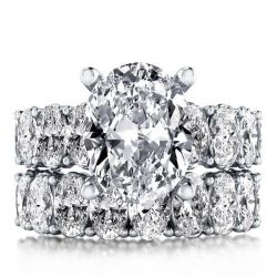 Oval Bridal Set Rings