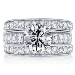 Classic Pave  Wedding Set