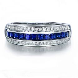 Womens Sapphire Wedding Bands