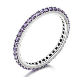 Amethyst Anniversary Band