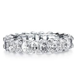 Oval Diamond Wedding Bands