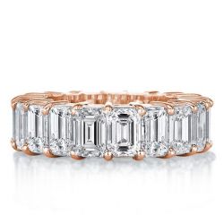 Two Tone Rose Gold Wedding Band