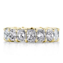 Golden Radiant Eternity Wedding Band