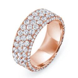 Rose Gold Micro Pave Wedding Band