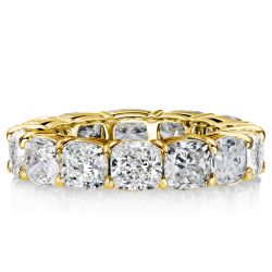 Cushion Cut Eternity Band