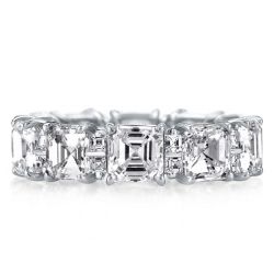 Asscher Cut Eternity Band