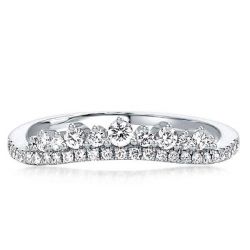 Crown Design Chevron Wedding Band(2.15 CT. TW.)