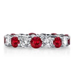 Garnet Eternity Band