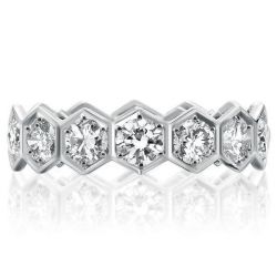 Hexagon Wedding Band
