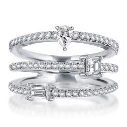Three Band Engagement Ring