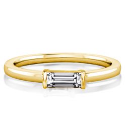 East West Baguette Cut Wedding Band For Women