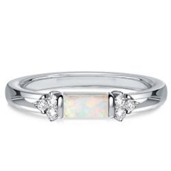 Italo Opal Wedding Ring Vintage Band Ring For Women