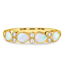 Italo Pear Cut Opal Wedding Ring Opal Rings For Women
