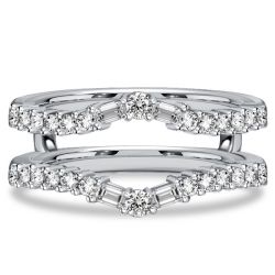 Italo Curved Baguette & Round Cut Ring Enhancer