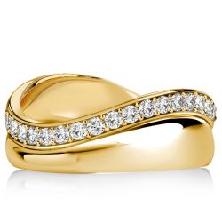 Italo Curved Design Wedding Bands For Women Curved Wedding Band