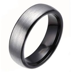 Two Tone Men's Wedding Band