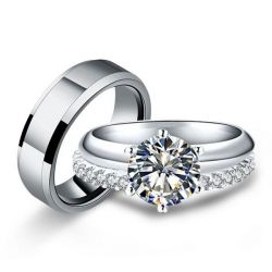 trio wedding ring sets