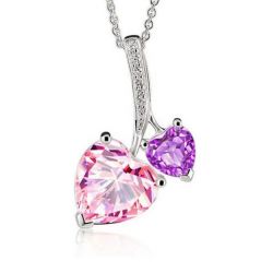 Pink Sapphire Necklace