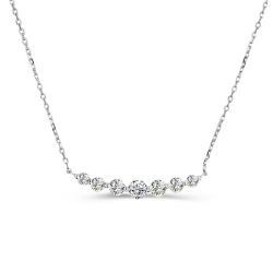 Dainty Round Cut Pendant Necklace