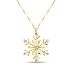 Italo Snowflake Necklace Christmas Jewelry In Sterling Silver