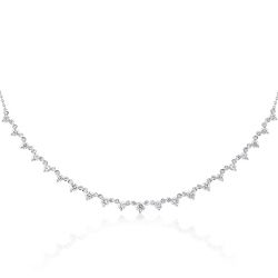 Italo White Sapphire Chain Necklace Starstruck Necklace