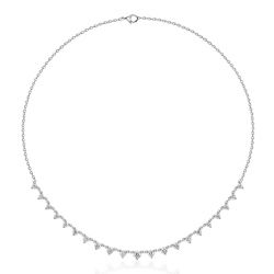 Italo White Sapphire Chain Necklace Starstruck Necklace