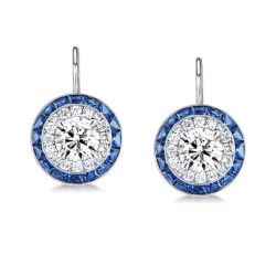 Sapphire Drop Earrings