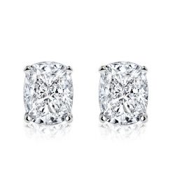 Italo Classic Cushion Cut Stud Earrings For Women