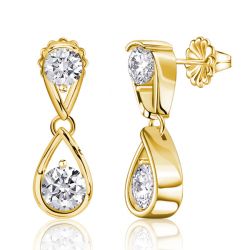 Italo Round Cut Waterdrop Earrings Drop Earrings For Women