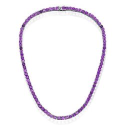 Amethyst Tennis Necklace