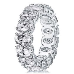 Oval Eternity Wedding Band