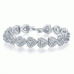 Halo Heart Bracelet