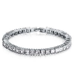 Princess Cut Tennis Bracelet