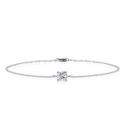 Dainty Single Stone Round Cut Bracelet