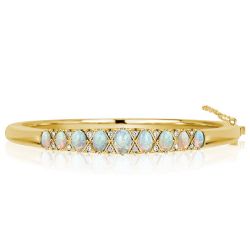 Italo Opal Bangle Bracelet Opal Jewelry Vintage Bangle Bracelet