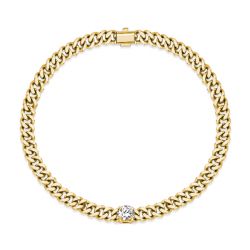 Italo Golden Solitaire Bracelet Link Bracelet