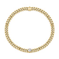 Italo Golden Solitaire Bracelet Link Bracelet