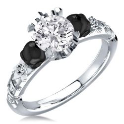 Two Tone Engagement Ring