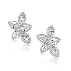 Silver Flower Earrings