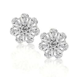 Flower Shaped Stud Earrings